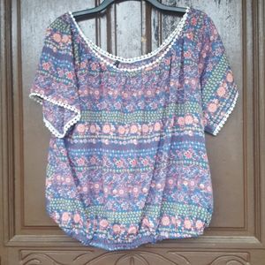 Merprim floral blouse size Large